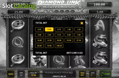 Скрин3. Diamond Link Mighty Emperor слот