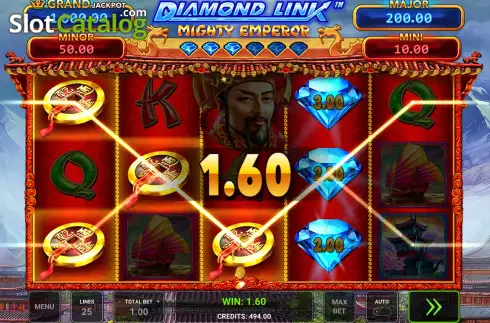 Скрин4. Diamond Link Mighty Emperor слот