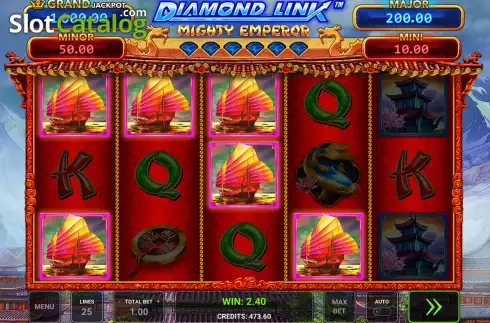 Скрин5. Diamond Link Mighty Emperor слот