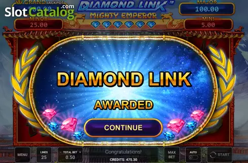 Скрин8. Diamond Link Mighty Emperor слот
