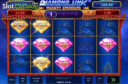 Скрин9. Diamond Link Mighty Emperor слот
