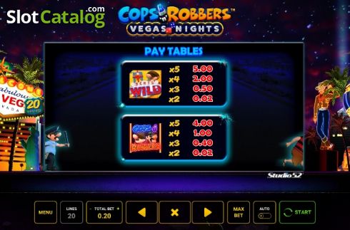 Скрин6. Cops n Robbers Vegas Nights слот