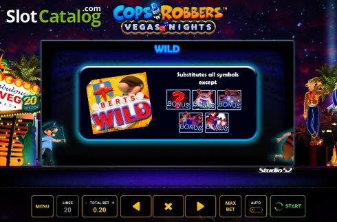Скрин7. Cops n Robbers Vegas Nights слот