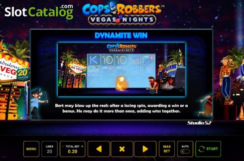 Скрин8. Cops n Robbers Vegas Nights слот