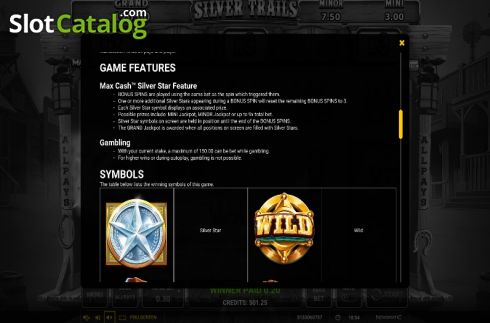Скрин8. Silver Trails слот