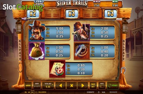 Скрин5. Silver Trails слот