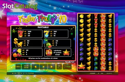 Скрин8. Feelin Fruity 10 слот