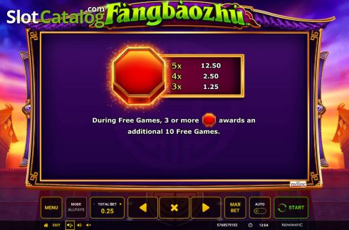 Скрин6. FangBaoZhu слот