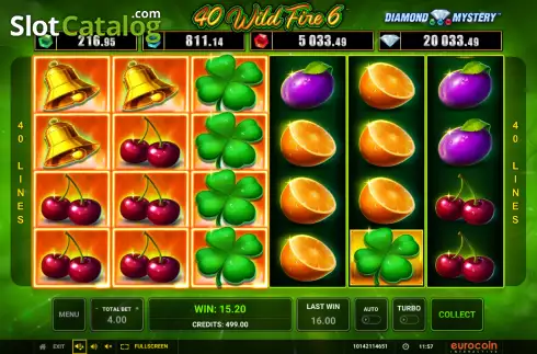 Скрин4. 40 Wild Fire 6 слот