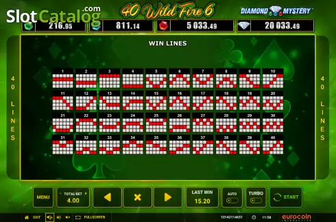 Скрин6. 40 Wild Fire 6 слот
