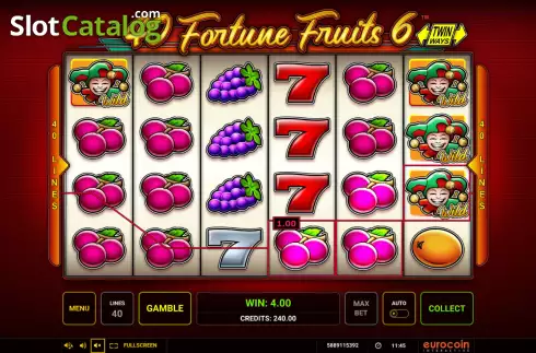 Скрин3. 40 Fortune Fruits 6 слот