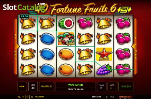 Скрин4. 40 Fortune Fruits 6 слот