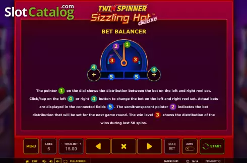 Скрин5. Twin Spinner Sizzling Hot Deluxe слот