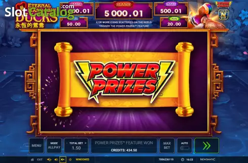 Скрин9. Power Prizes Eternal Mandarin Ducks слот