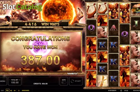 Скрин9. Apollo God Of The Sun 10 Win Ways слот