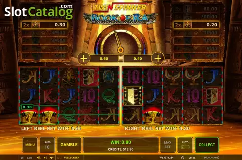 Скрин4. Twin Spinner Book of Ra Deluxe слот