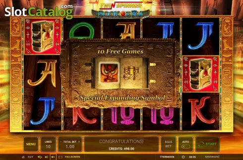Скрин7. Twin Spinner Book of Ra Deluxe слот