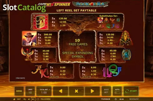 Скрин9. Twin Spinner Book of Ra Deluxe слот