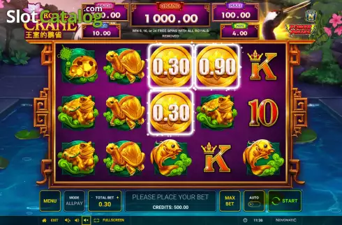 Скрин2. Power Prizes Royal Crane слот
