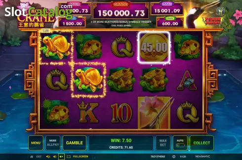 Скрин4. Power Prizes Royal Crane слот