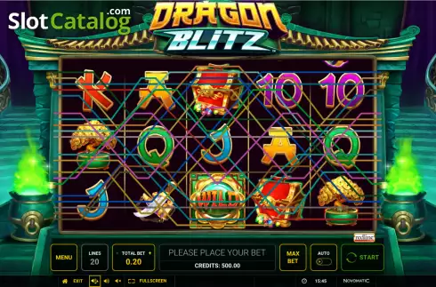 Скрин2. Dragon Blitz (Greentube) слот