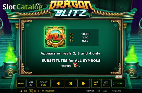 Скрин5. Dragon Blitz (Greentube) слот