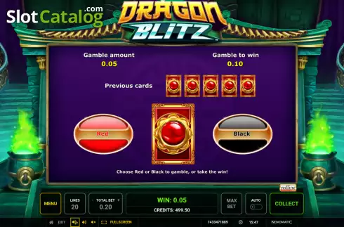 Скрин7. Dragon Blitz (Greentube) слот