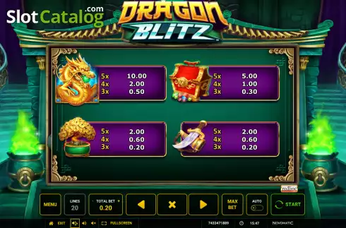 Скрин9. Dragon Blitz (Greentube) слот