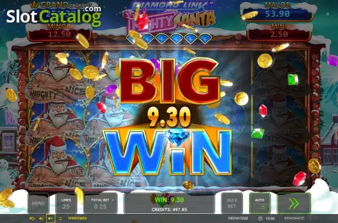 Скрин4. Diamond Link Mighty Santa слот