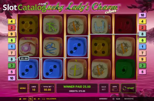 Скрин3. Lucky Lady’s Charm Cubes слот