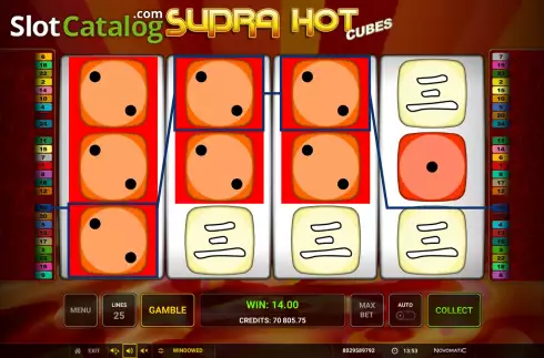 Скрин5. Supra Hot Cubes слот