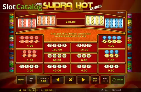 Скрин7. Supra Hot Cubes слот