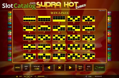 Скрин8. Supra Hot Cubes слот