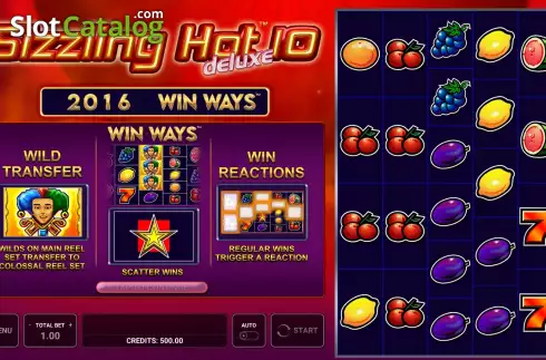Скрин2. Sizzling Hot Deluxe 10 Win Ways слот
