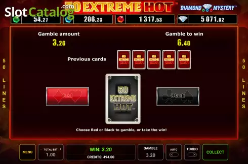 Скрин4. Diamond Mystery 50 Extreme Hot слот