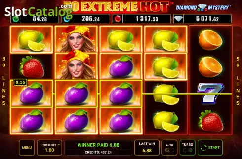 Скрин7. Diamond Mystery 50 Extreme Hot слот