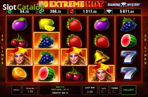 Скрин9. Diamond Mystery 50 Extreme Hot слот