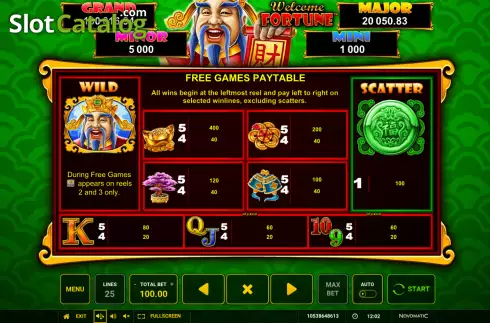 Скрин7. Welcome Fortune (Greentube) слот