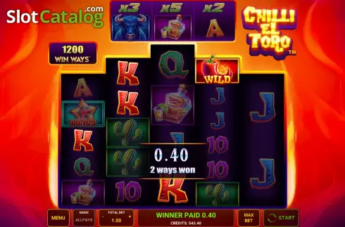 Скрин6. Chilli El Toro слот