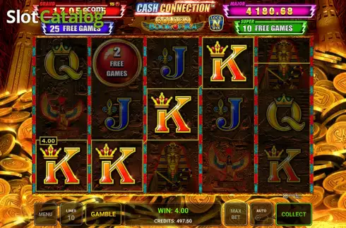 Скрин3. Cash Connection – Golden Book Of Ra слот
