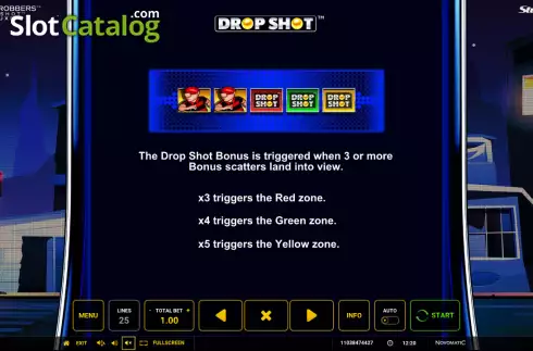 Скрин7. Cops 'n' Robbers Drop Shot Deluxe слот