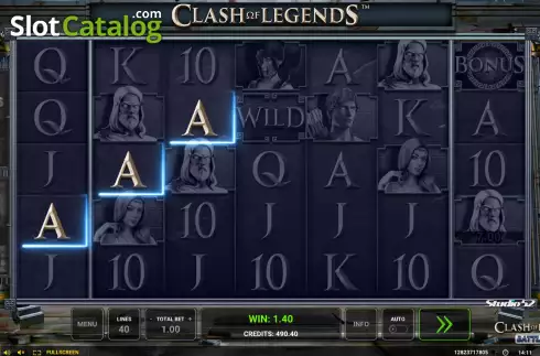 Скрин4. Clash of Legends - Battle Lines слот