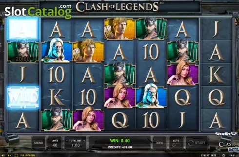 Скрин3. Clash of Legends - Battle Lines слот