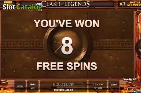 Скрин6. Clash of Legends - Battle Lines слот