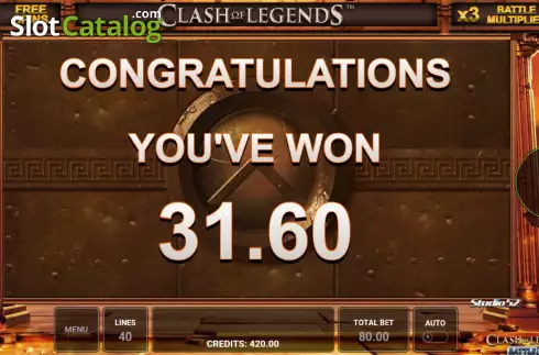 Скрин9. Clash of Legends - Battle Lines слот