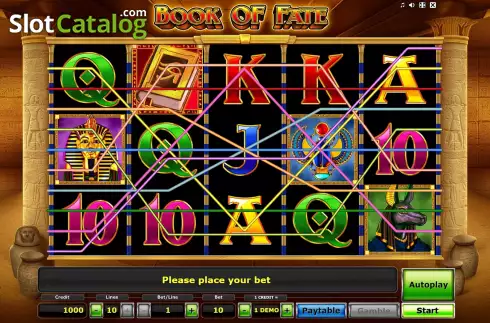 Скрин2. Book of Fate (Greentube) слот