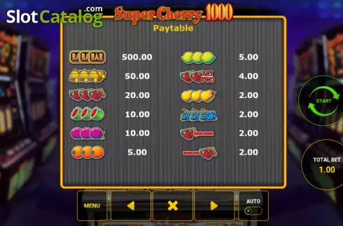Скрин5. Super Cherry 1000 слот