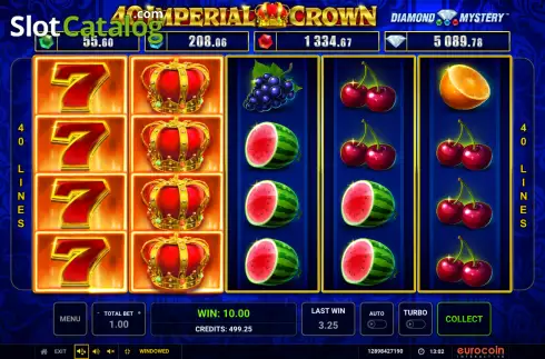 Скрин4. Diamond Mystery 40 Imperial Crown слот