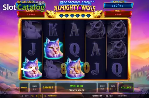 Скрин4. Diamond Link: Almighty Wolf слот