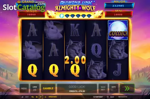 Скрин5. Diamond Link: Almighty Wolf слот